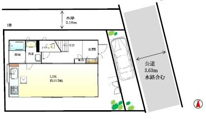 Floor plan. 19,800,000 yen, 2LDK, Land area 73.45 sq m , Building area 70.05 sq m 1 floor