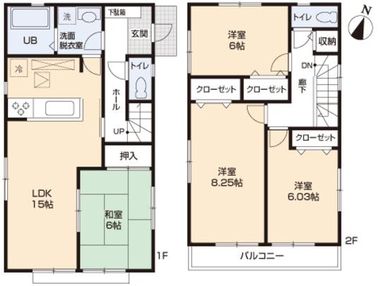 Floor plan. 29,800,000 yen, 4LDK, Land area 122.31 sq m , Building area 99.37 sq m floor plan