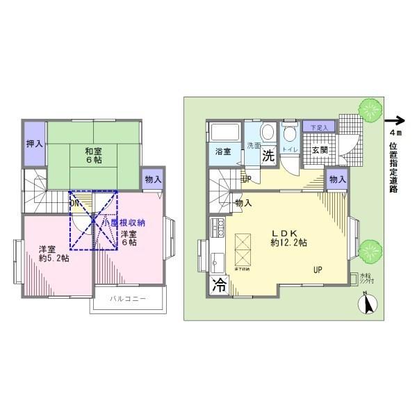Floor plan. 24.5 million yen, 3LDK, Land area 59.45 sq m , Building area 69.55 sq m