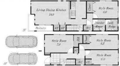 Floor plan. 39,800,000 yen, 4LDK, Land area 90.15 sq m , Building area 97.58 sq m
