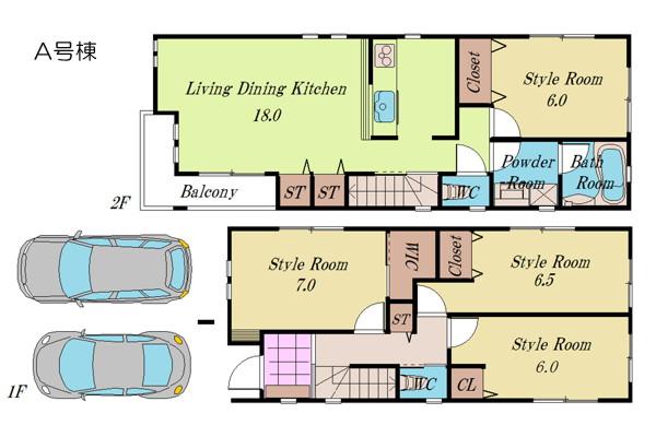 Floor plan. 39,800,000 yen, 4LDK, Land area 90.15 sq m , Building area 97.58 sq m