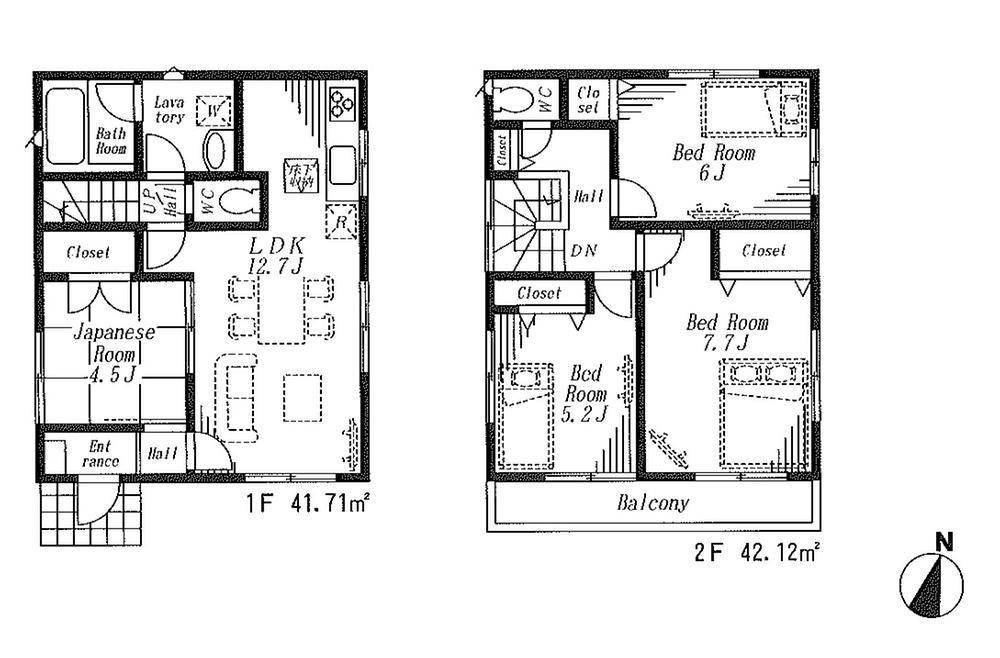 Floor plan. (5 Building), Price 27,800,000 yen, 4LDK, Land area 110.1 sq m , Building area 83.83 sq m