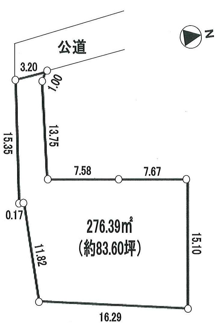 Compartment figure. Land price 54 million yen, Land area 276.39 sq m