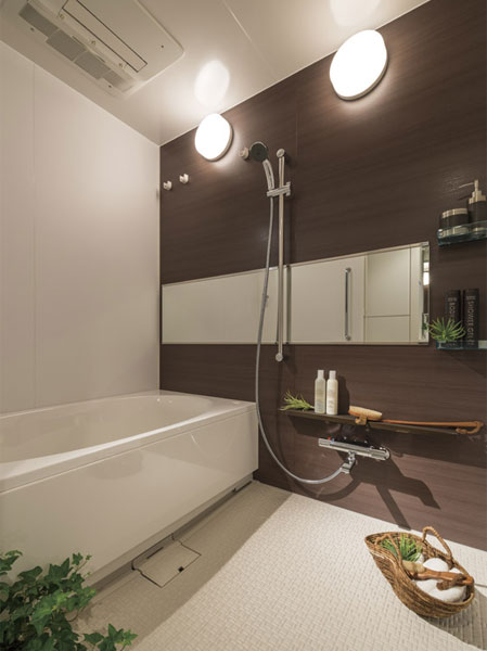 Bathing-wash room.  [Bathroom] Adopt a mist sauna Otobasu and multi-functions that can be hot water tension at the touch of a button. And leisurely immersed in bathtub, Heal the fatigue of the day. Not only the body, Heart is also the time to be healed.