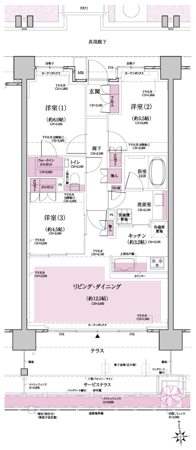 Floor: 3LDK + WIC, the occupied area: 70.16 sq m, Price: 37,100,000 yen (plan), now on sale