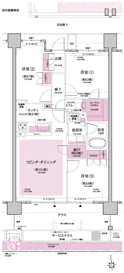 Floor: 3LDK + WIC + N, the occupied area: 72.52 sq m, Price: 38,900,000 yen (plan), now on sale