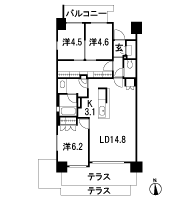 Floor: 3LDK + Kids cloak + SIC, the occupied area: 76.78 sq m, price: 44 million yen (plan), now on sale