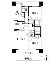 Floor: 3LDK + WIC + N, the occupied area: 72.52 sq m, Price: 38,900,000 yen (plan), now on sale