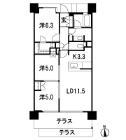 Floor: 3LDK + WIC, the occupied area: 69.06 sq m, Price: 36,900,000 yen, now on sale