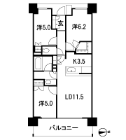 Floor: 3LDK + WIC, the occupied area: 67.35 sq m, Price: 35,200,000 yen, now on sale