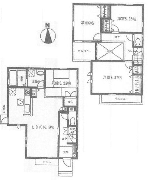 Floor plan. 50,720,000 yen, 4LDK, Land area 100.31 sq m , Building area 97.07 sq m floor plan
