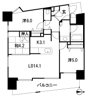 Floor: 3LDK + SIC, the occupied area: 67 sq m