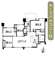 Floor: 4LDK, occupied area: 75.19 sq m
