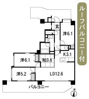 Floor: 4LDK + SC, occupied area: 77.79 sq m