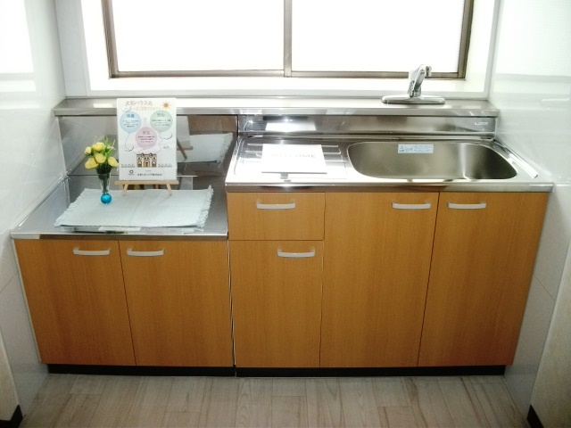 Kitchen. Bright kitchen facing the window.