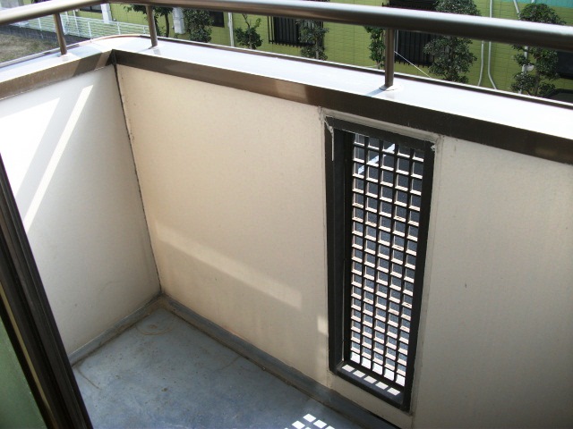 Balcony. South-facing balcony. 