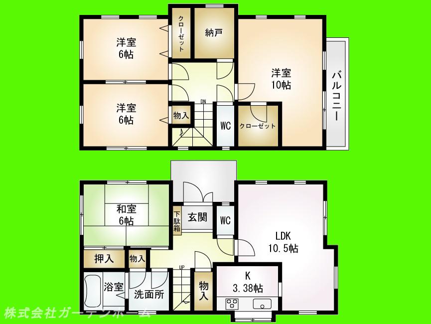 Floor plan. 23.8 million yen, 4LDK + S (storeroom), Land area 100.01 sq m , The building area is 109.3 sq m renovation completed