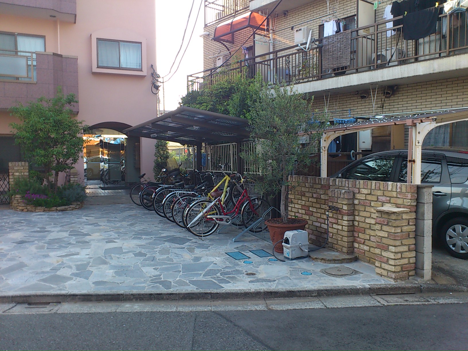 Other common areas. On-site bicycle parking lot