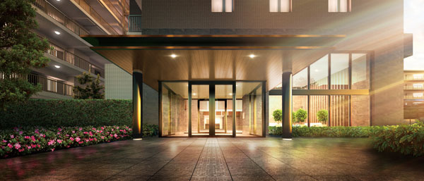 Features of the building.  [Grand Entrance Hall] (Rendering)