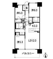 Floor: 3LD ・ K + N (storeroom) + 2WIC (walk-in closet), the occupied area: 70.06 sq m, Price: TBD