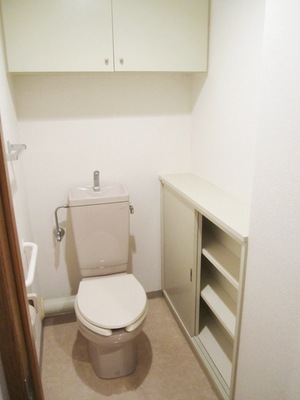 Toilet. There are storage