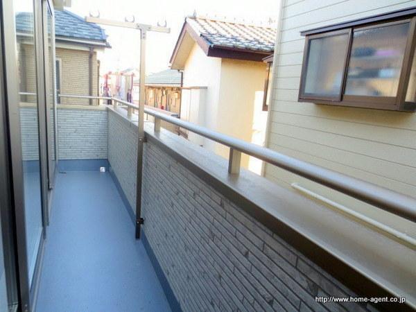 Balcony. South-facing wide balcony