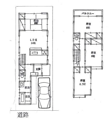 Floor plan. (B Building), Price 40,800,000 yen, 4LDK, Land area 100 sq m , Building area 101.85 sq m