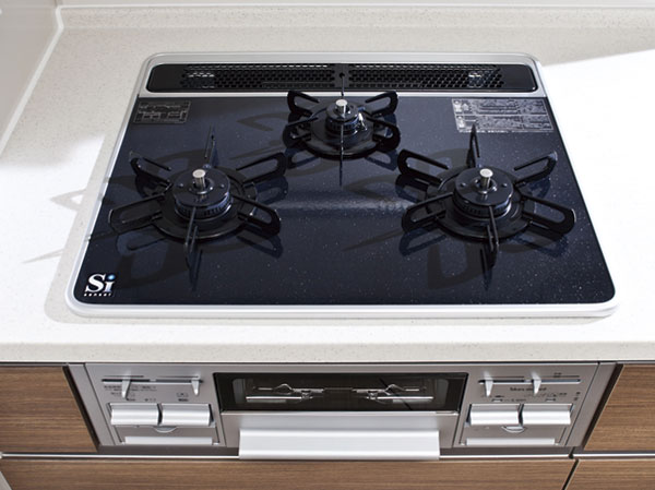 Kitchen.  ["Top hyper glass coat" gas stove] It was coated with glassy two-tier, Adopt a gas stove of beautiful hyper glass coat the top of the gloss. Strongly to shock and scratches, Care is also easy.  ※ All amenities are the same specification