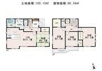 Floor plan. (8), Price 41,800,000 yen, 4LDK+S, Land area 100.1 sq m , Building area 96.38 sq m