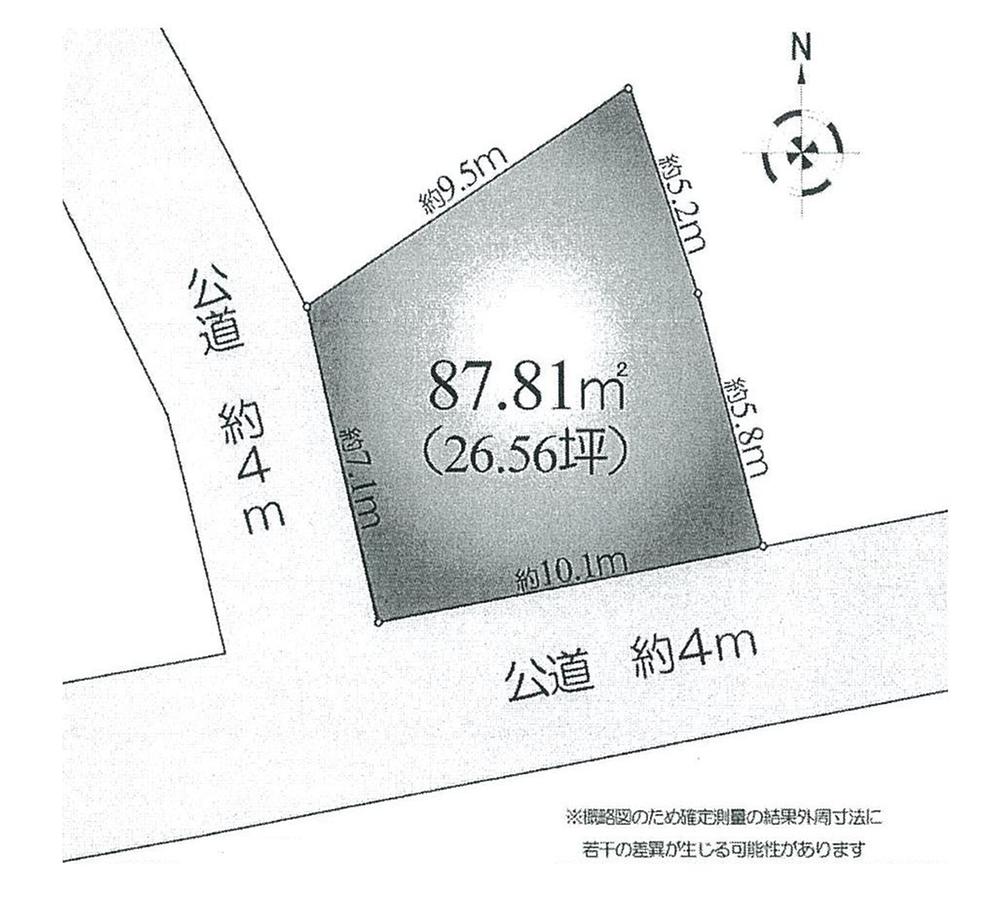 Compartment figure. Land price 31.5 million yen, Land area 87.81 sq m