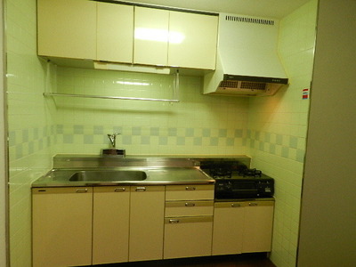 Kitchen. Gas stove 2 burners installed Allowed