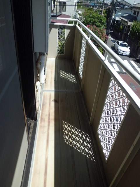 Balcony. South veranda. Road surface per day is good.