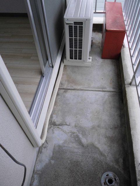 Balcony. Veranda. Crime prevention surface also peace of mind with a shutter