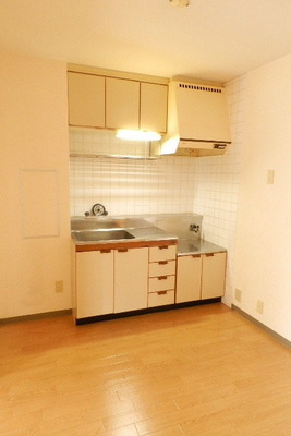 Kitchen. Gas stove 2 burners installed Allowed