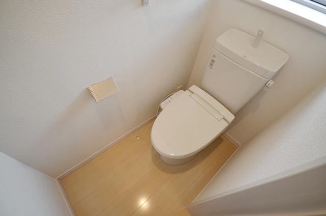 Toilet. With warm water washing toilet seat first floor toilet