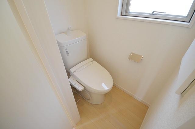 Toilet. Second floor toilet with warm water cleaning toilet seat