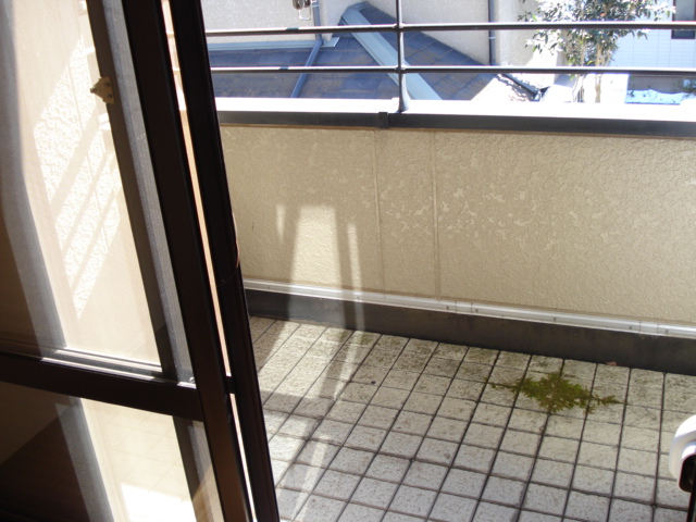Balcony. Facing south in sunny.
