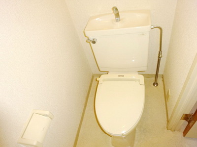 Toilet. It comes with a warm toilet seat
