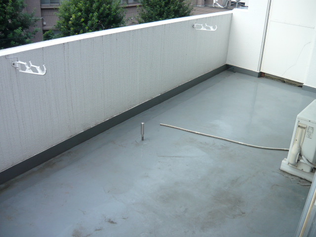 Balcony. Wide balcony