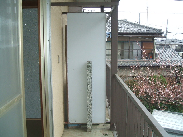 Balcony. Veranda Washing machine storage is here