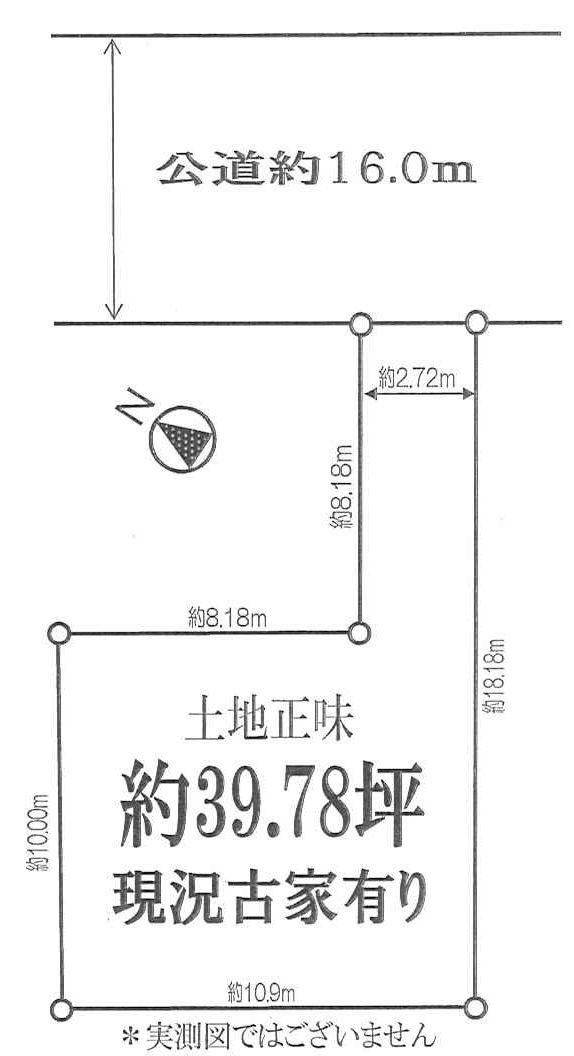 Compartment figure. Land price 29,800,000 yen, Land area 131.52 sq m compartment view