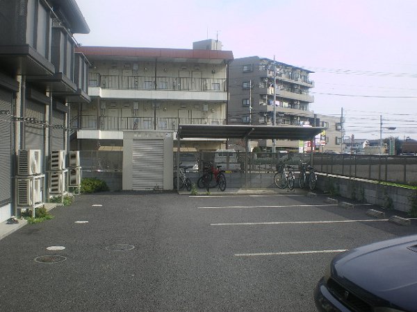 Parking lot. Parking Lot ・ Bicycle-parking space