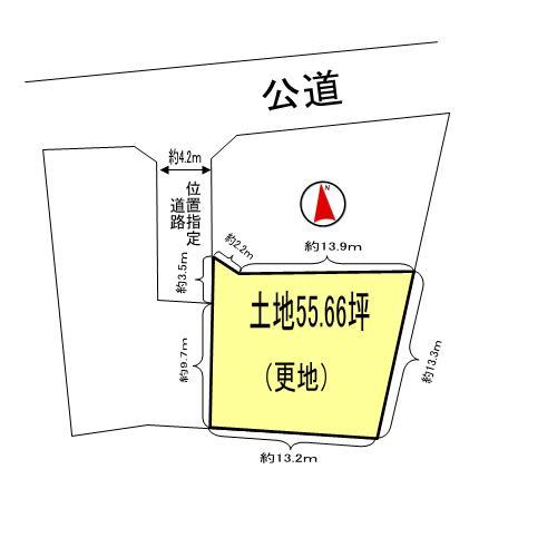 Compartment figure. Land price 37,800,000 yen, Land area 184 sq m