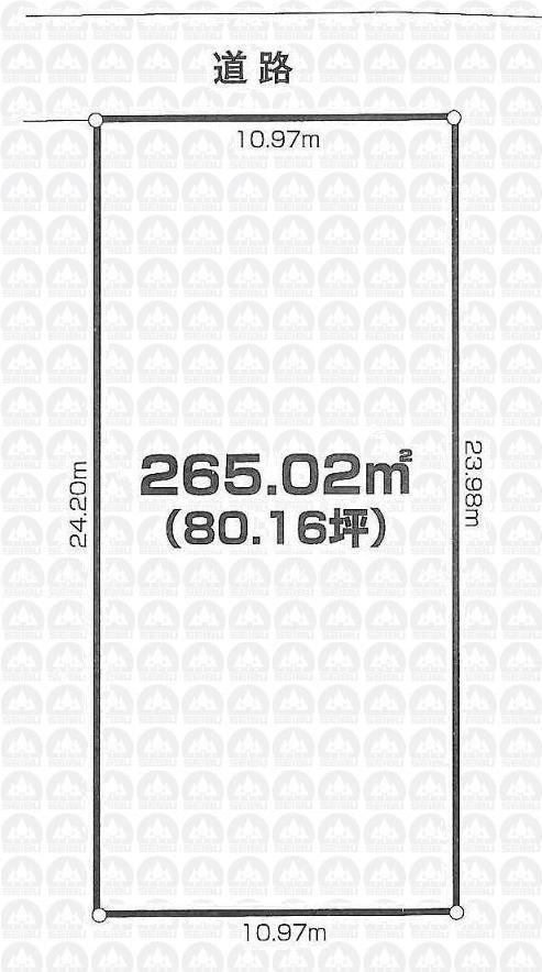 Compartment figure. Land price 44 million yen, Land area 265.02 sq m compartment view
