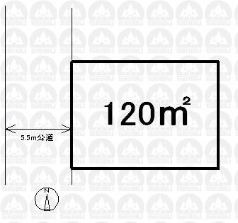 Compartment figure. Land price 21,800,000 yen, Land area 120 sq m