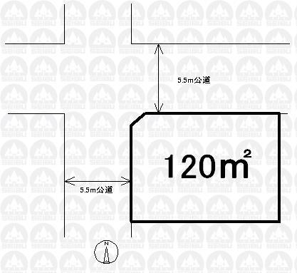 Compartment figure. Land price 23.8 million yen, Land area 120 sq m