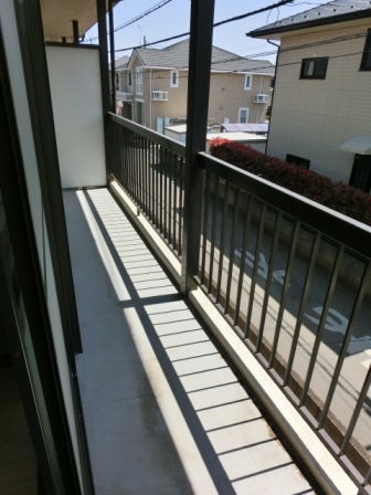 Balcony. Long veranda next to. Also help in crime prevention with shutters.