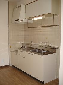 Kitchen. Two-burner gas stove installation Allowed