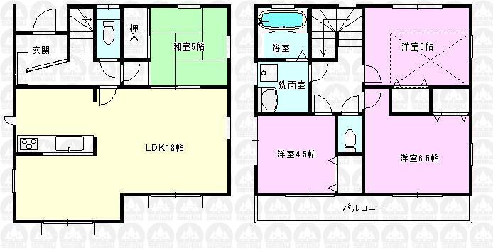 Floor plan. 33,800,000 yen, 4LDK, Land area 120 sq m , Building area 94.39 sq m floor plan