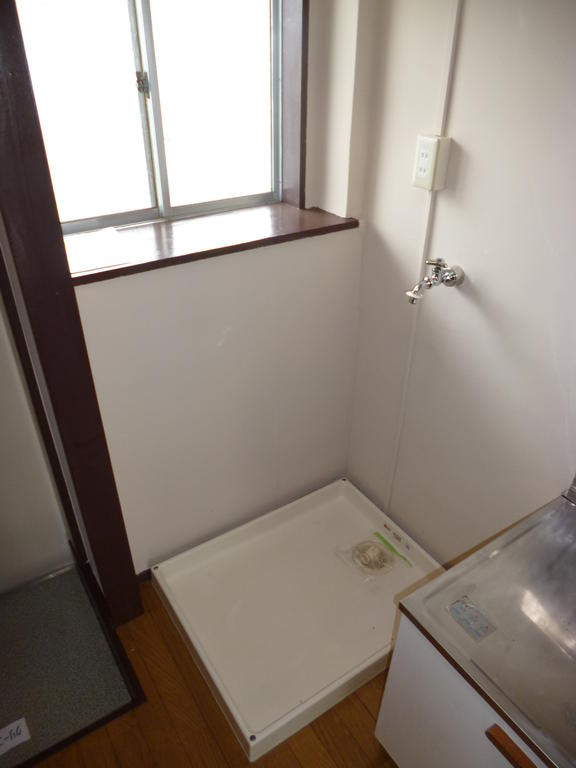Washroom. Washing machine Storage